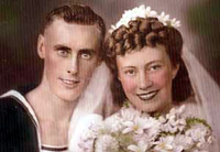 Alan and Joan Dunning wedding photograph